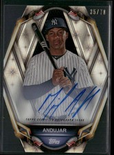 2019 Topps High Tek #PT-MA Miguel Andujar PortraiTEK Black AUTO #/70