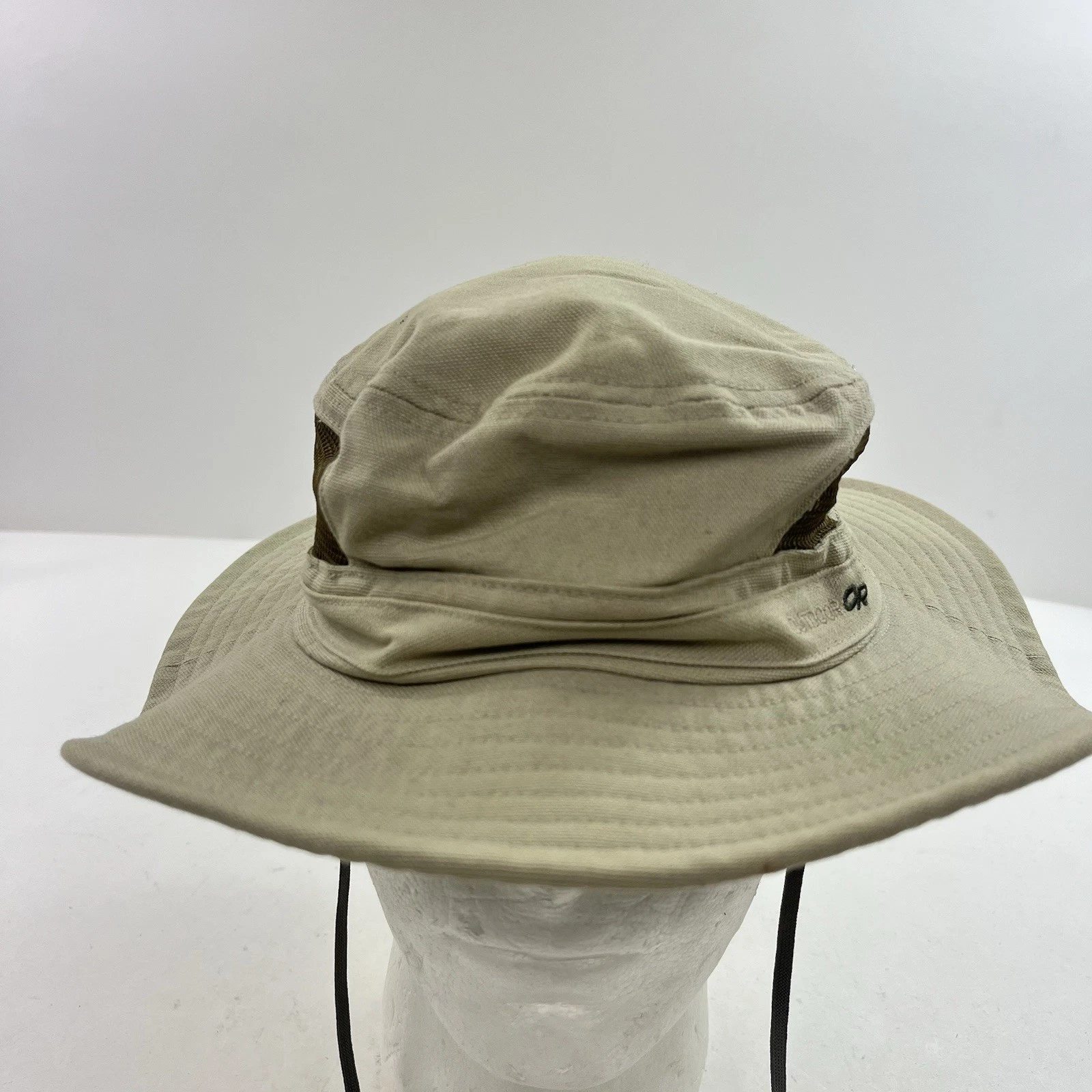 Outdoor Research Cotton Canvas Boonie Sun Hat Bucket Mesh Panel Size Medium