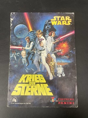 1977 Panini Italy Star Wars Sticker Card Album With 116 Stickers, 45% Full Set