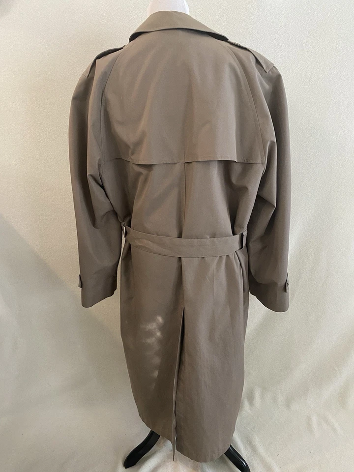CHRISTIAN DIOR LE CONNAISSEUR Trench Coat Mens 40L Long Overcoat Zip Out Liner - Image 3 of 4
