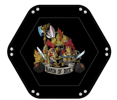 Baron of Dice Golden Warriors   Würfeltablett für Sci-Fi Wargaming