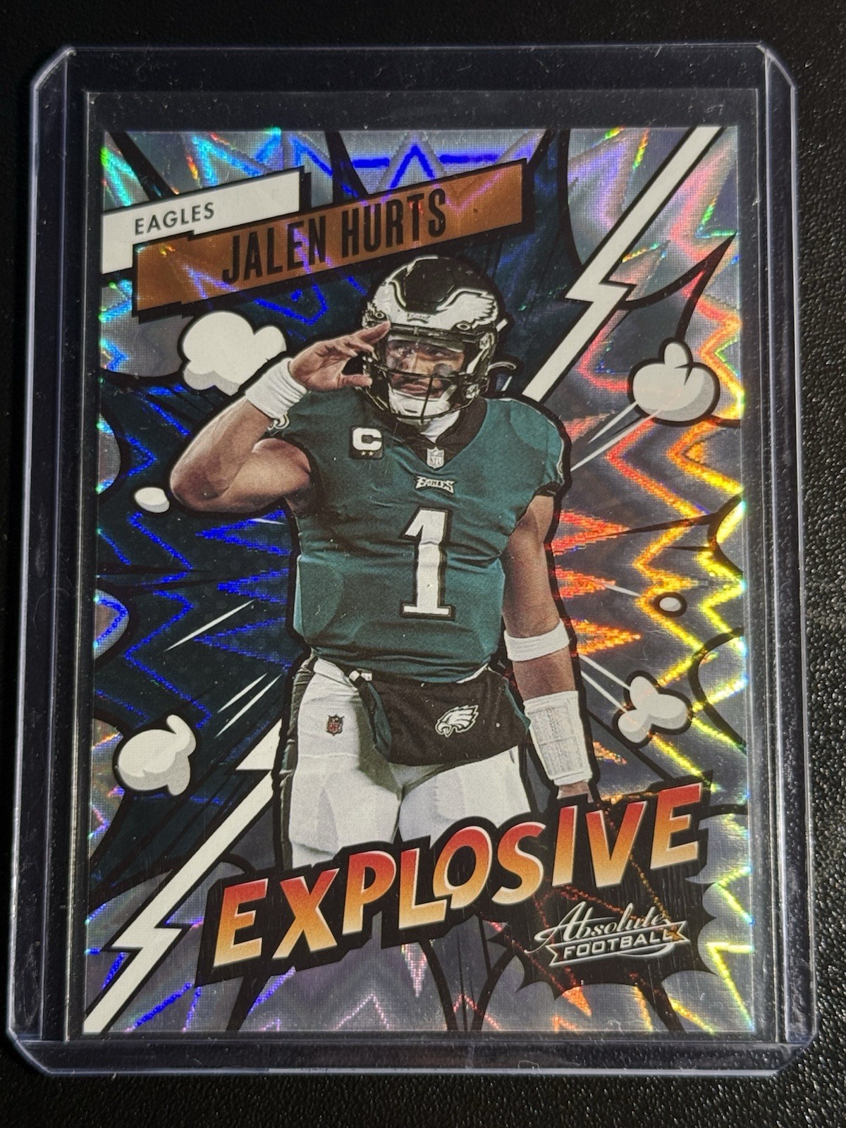 2023 Panini Absolute Football #2 Jalen Hurts Explosive Case Hit SP Eagles