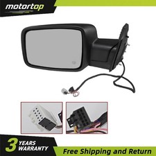 New Leftdriver For Dodge Ram 1500 2013-19 Power Foldheatedtemp Sensor Mirror