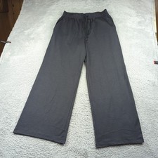 All In Motion Pants Womens M Gray High Rise Wide Leg Stretch Drawstring Athletic