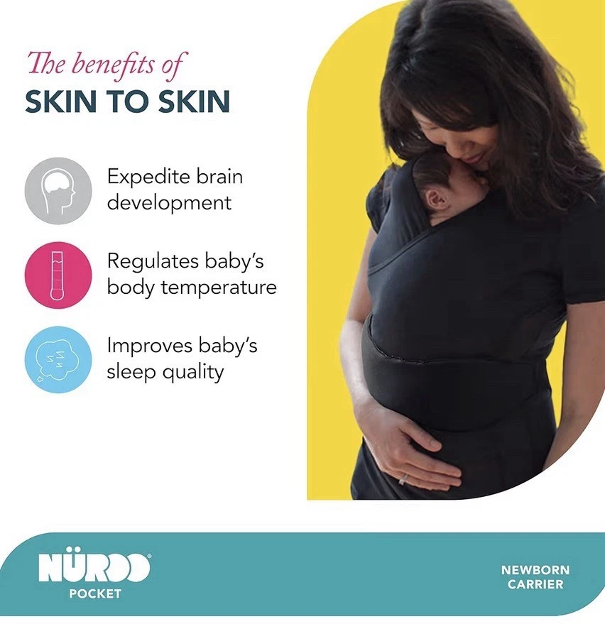 Portabebés Nuroo Bolsillo Recién Nacido Cobertura Completa para Recién Nacido XS/S Foto 2 de 4