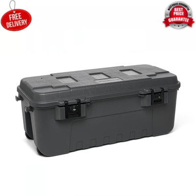 Plano Sportsman's Trunk, Charcoal, 27-Gallon Lockable Storage Box
