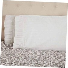 Emily Ruffled Standard Size Pillowcase, Set of 2, 21" x Pillow Cases Standard