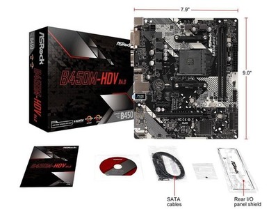 B450M HDV AM4 MicroATX Motherboard for AMD Ryzen DDR4 CPUs | eBay