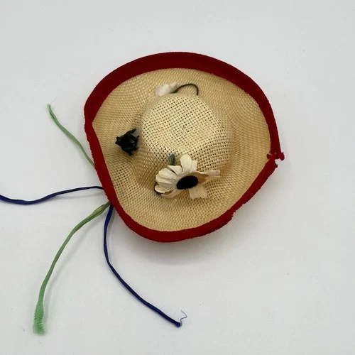 Vintage Barbie Picnic Set #967 Straw Fishing Hat 1960 Mattel