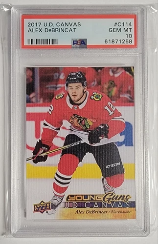 2017-18 Upper Deck Young Guns UD Canvas ALEX DeBRINCAT #C114 PSA 10 Red Wings RC