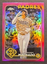 Topps 2024 Chrome Manny Machado Pink Refractor #12 San Diego Padres Baseball