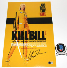 UMA THURMAN SIGNED 'KILL BILL' VOLUME 1 12x18 MOVIE POSTER AUTOGRAPH BECKETT COA