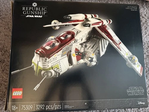 RARE PRINTING ERROR on Box-LEGO Star Wars 75309 UCS Republic Gunship