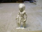 VTG Marx Tim Mee MPC Indian Chief w/Headress 6" Plastic Figure White J50