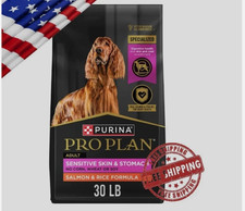 Pro Plan Sensitive Skin and Stomach Dog Food Salmon and Rice - 30 lb 1.67 per pound