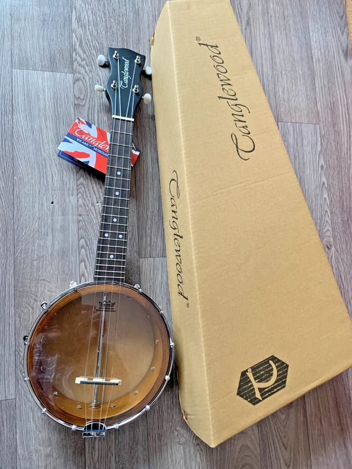 Tanglewood 4 String Banjolele,Nylon strung Ukelele 25ins closed back,clear front - Image 3 of 4