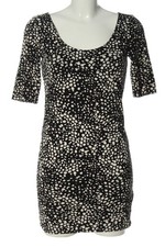H&M BASIC Abito aderente Donna Abito Taglia IT 40 nero-bianco stile casual