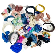 Scünci Hair Accessory Lot Womens Headbands + Scrunchies Multicolor 30+Piece Set
