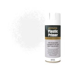 Rust-Oleum 400ml Plastic Primer Spray Paint 1 count (Pack of 1), White 