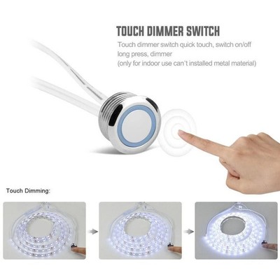 Touch IR Motion Sensor Switch 12-24V Door Induction Switch Closet Wardrobe Light