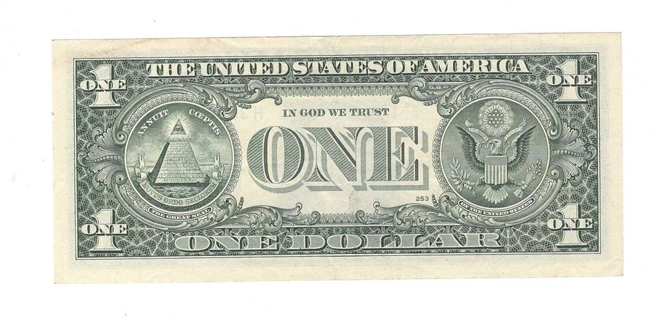 2009 $1 FRN Super Repeater SN 30303030 VF/XF - Image 2 of 2