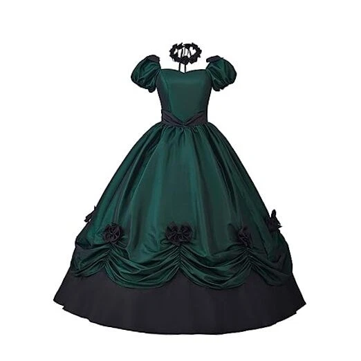 slim fit dress slacks Gothic Emerald Green Ball Gown with Luminous Pleated Accents main image 0