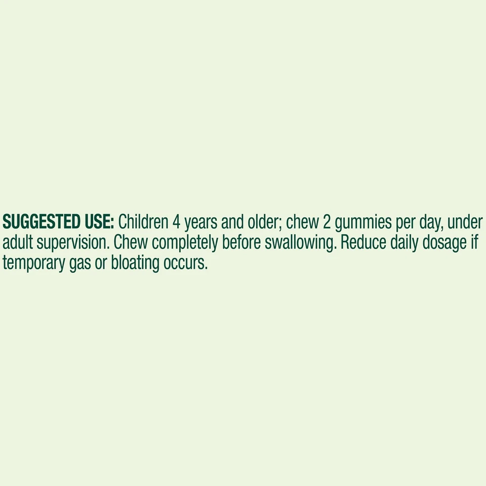 Spring Valley Kids Inulin Probiotic Supplement Gummies, Assorted Fruit, 60 Count - Image 3 of 4