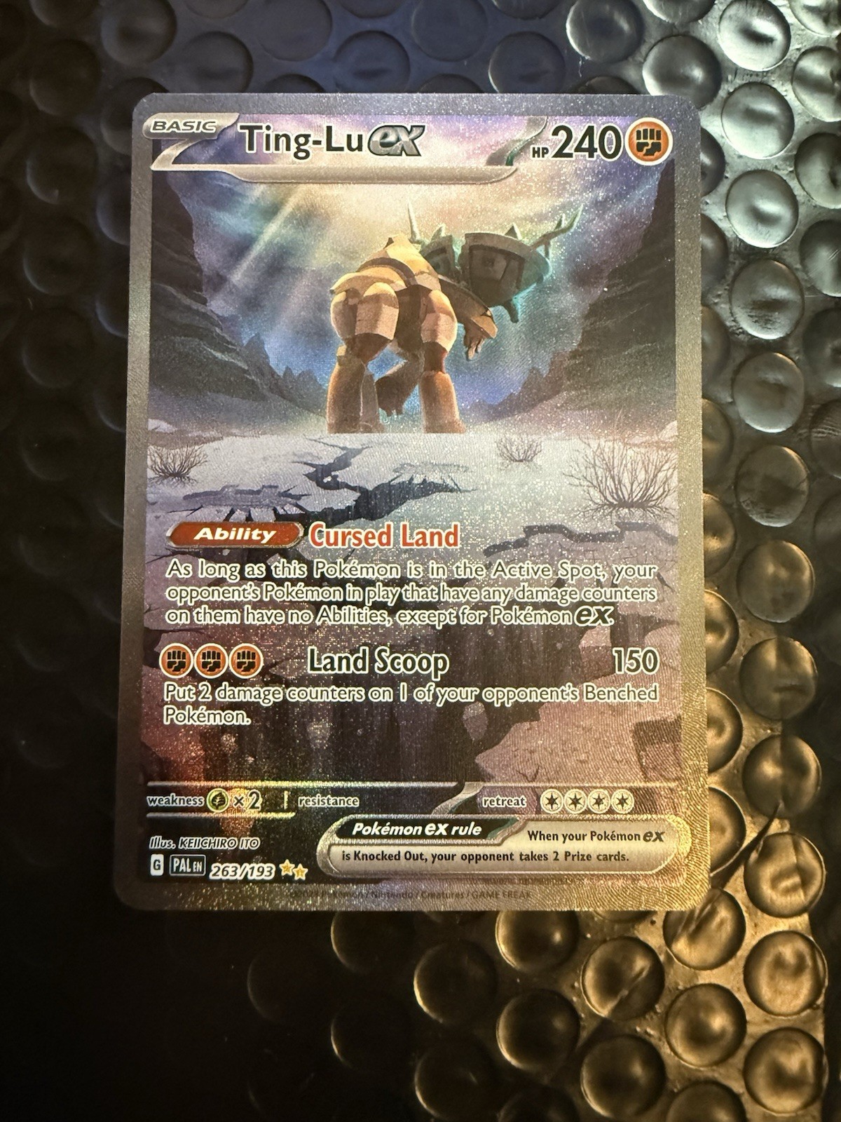 Pokémon TCG Ting-Lu EX Scarlet & Violet Paldea Evolved Card 263/193