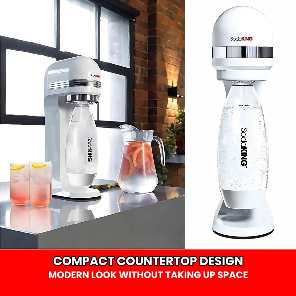 Sleek countertop setup with SodaKING