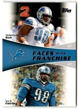 2011 Topps #FF-SF Ndamukong Suh / Nick Fairley Faces of the Franchise