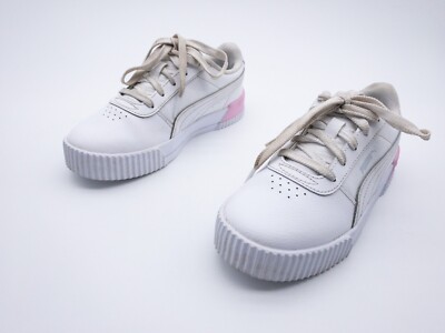 PUMA Carina L Kinder Sneaker Freizeitschuh Turnschuh weiß Gr 34 EU Art 15018-10