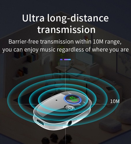 Audio Bluetooth Adapter Car Receiver AUX Cable Car 3.5mm Jack Receiver Music - Afbeelding 9 van 12