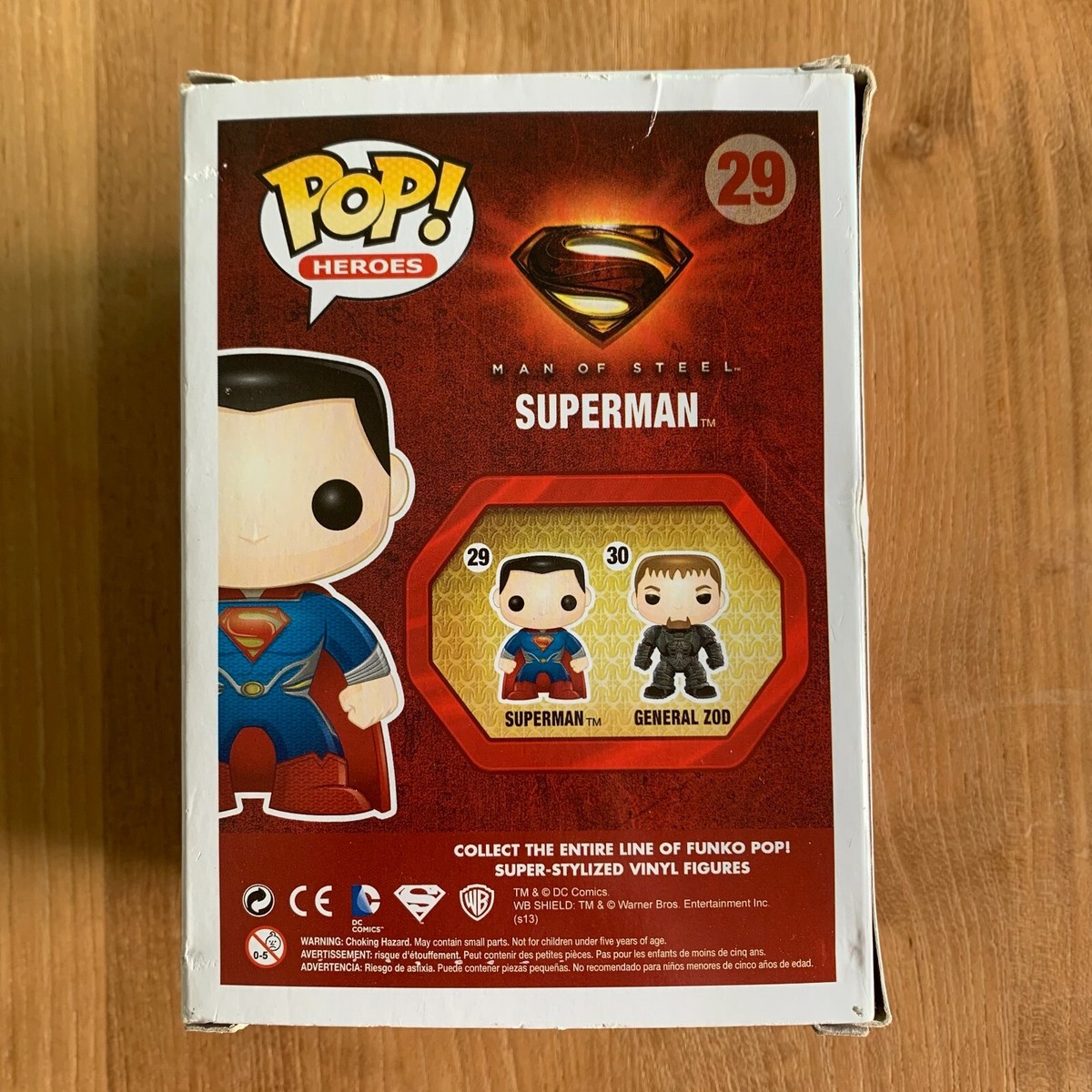 廃盤レアFUNKO POP!  DC マンオブスティール　スーパーマン Funko Pop - Superman #29 Man Of Steel Vaulted (Damaged Box