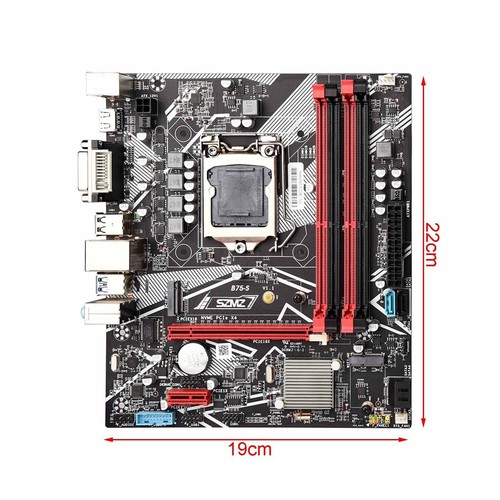 B75-S Motherboard LGA 1155 Support 4*DDR3 USB3.0 SATA3 NVME WIFI Bluetooth RA - Picture 2 of 9