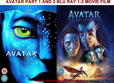 AVATAR PART AND BLU RAY 1-2 MOVIE FILM FIRST SEQUEL WAY OF
