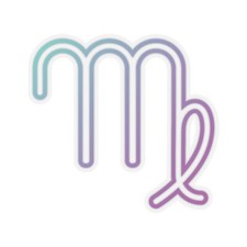 Zodiac Sign Sticker- VIRGO Sticker/ Virgo Zodiac Sticker/ Virgo Horoscope Sticke