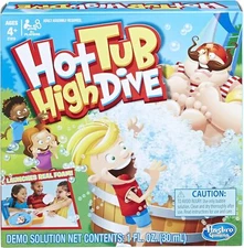 Hasbro Hot Tub High Dive Game – Bubble Board Game for Kids Ages 4+ with Demo Bub