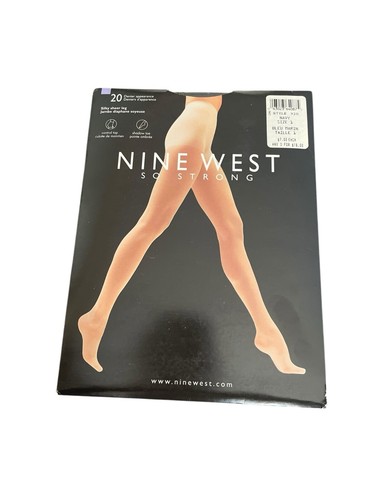 Nine West so strong pantyhose Navy Size 1 Style 920 silky sheer - Picture 3 of 3