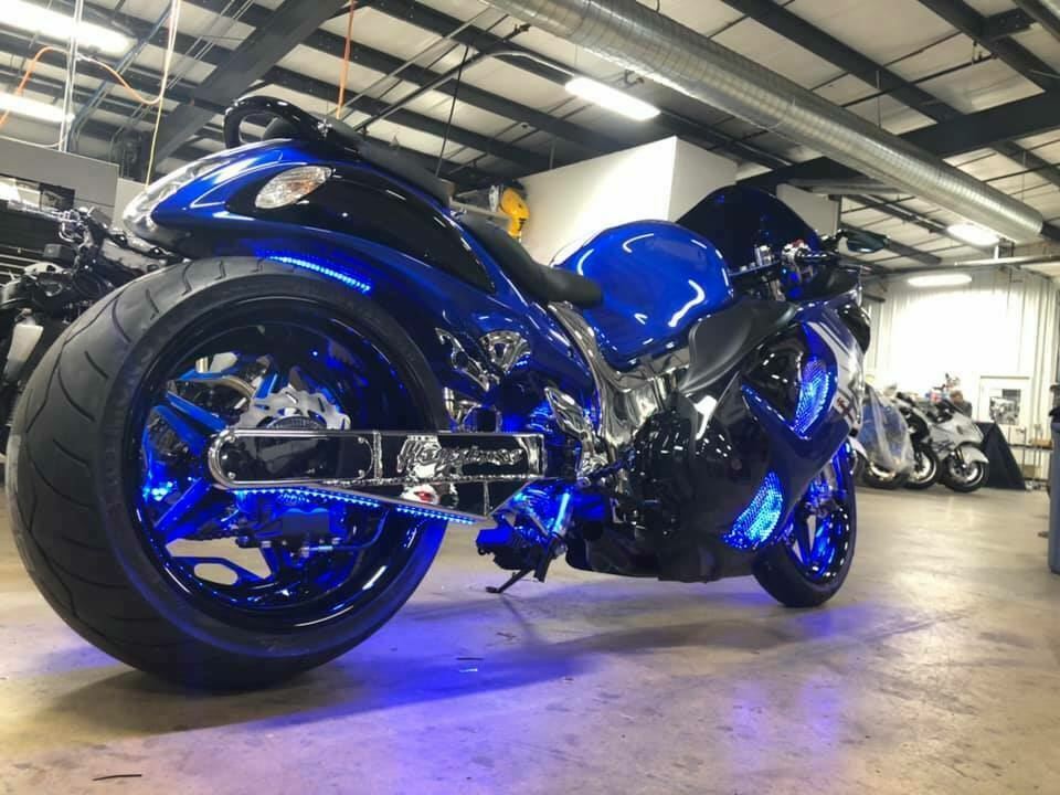 WINGED WHEEL青色★NO.350 NINJA STOCK SIZE BLACK & CANDY BLUE TORNADO WHEELS 06-2011