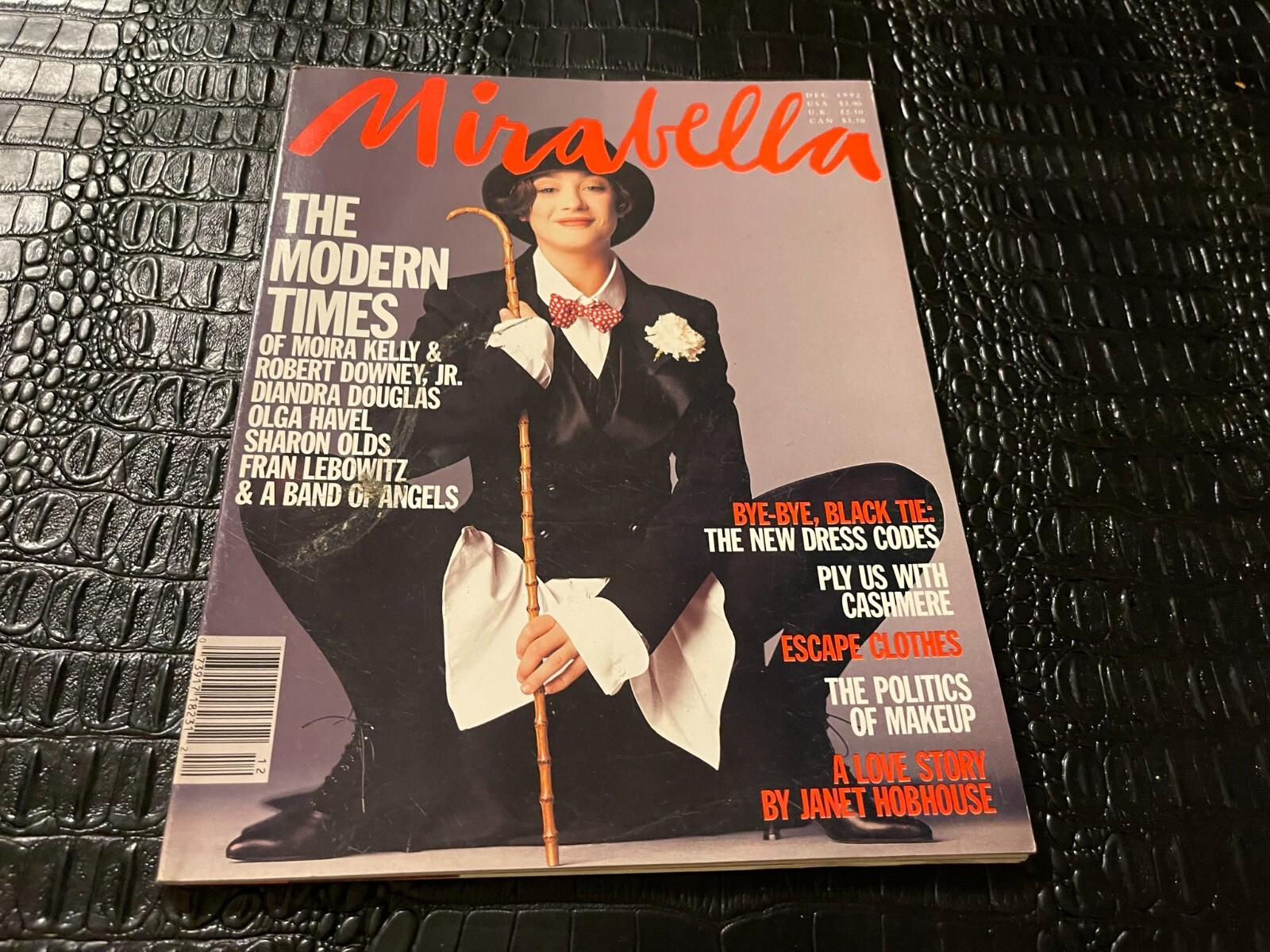 DEC 1992 MIRABELLA vintage fashion magazine iconic retro style
