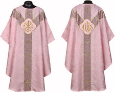 ROSE clergy gothic vestment and stole set, Gothic chasuble, casula, casel, NEW