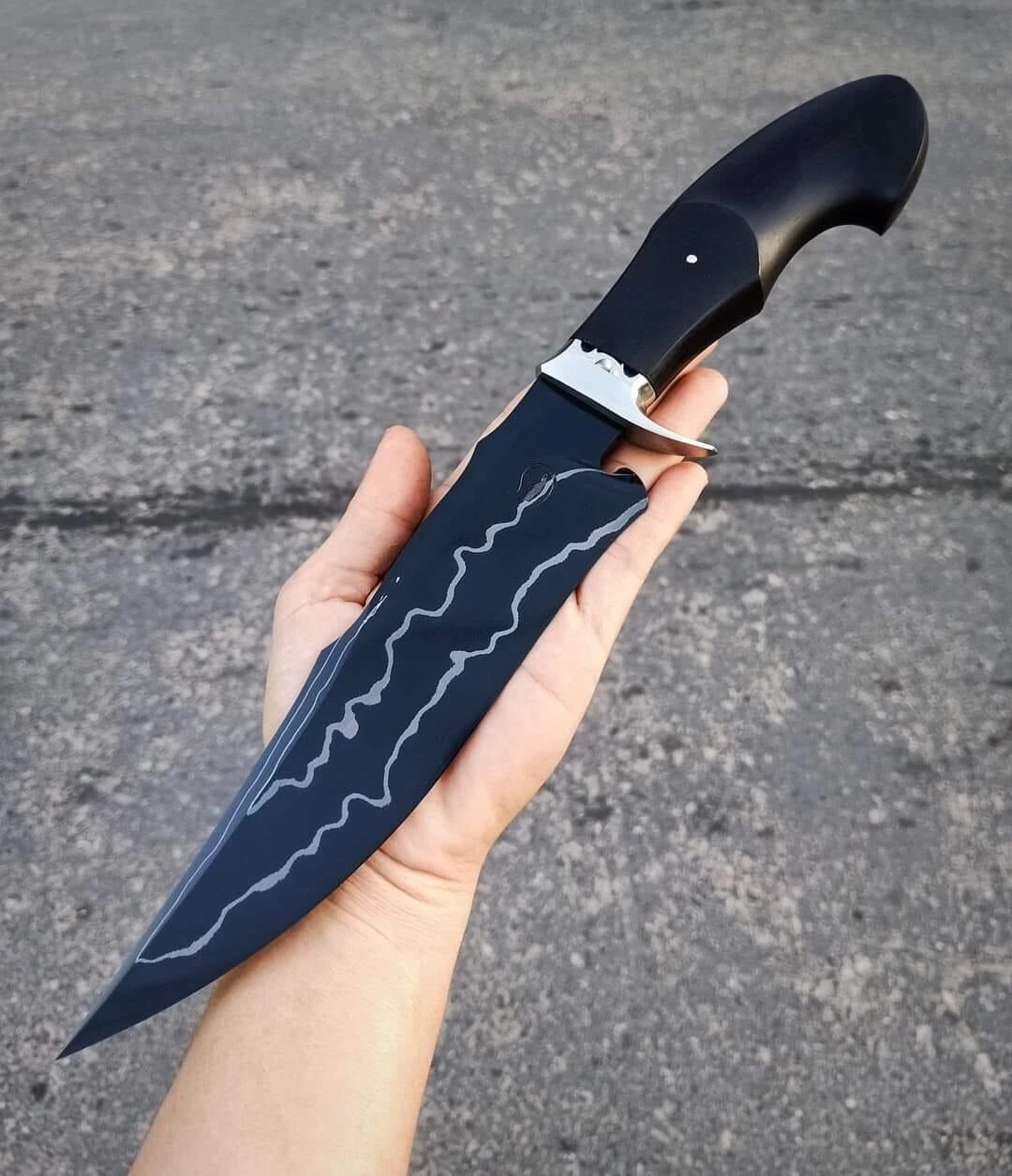 16 Inch Handmade 5160 High Carbon Steel Bowie Knife Camping Knife With Cover