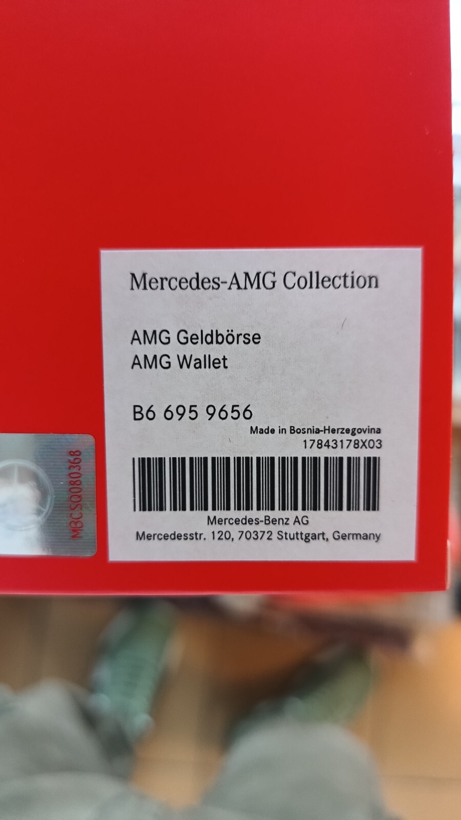 Mercedes-Benz AMG Collection Wallets Leather Black Coin Pocket OEM B66959656 image 2