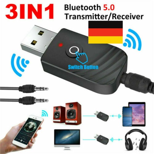 3-in-1 Bluetooth 5,0 Sender und Empfänger 3,5mm Für TV Zuhause Sound System_DE - 第 2/10 張圖片