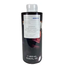 New Korres Renewing Body Cleanser "Sugar Plum" 13.53 Fl Oz Sealed