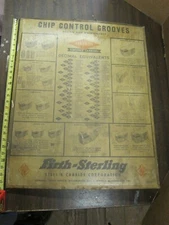 Vintage Metal FIRTHITE Firth-Sterling Steel Company Decimal Chart, Wall Chart