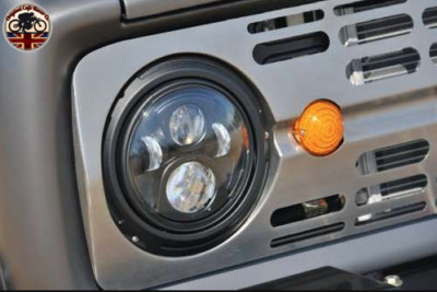 7'' Inch LED 40W Headlights Pair for Classic Cars DOT E Approved UK Seller