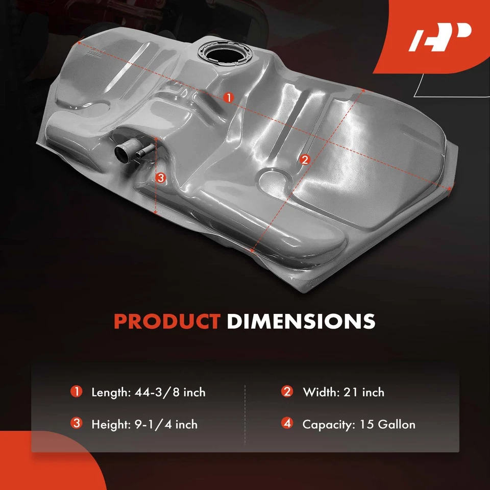 15 Gallons Fuel Tank for Chevy Malibu Cavalier Buick Skylark Oldsmobile Pontiac - Image 4 of 4