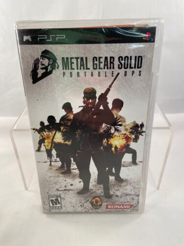 Metal Gear solide tragbare Ops Playstation PSP Videospiel komplett CIB & VERSIEGELT - Bild 1 von 3
