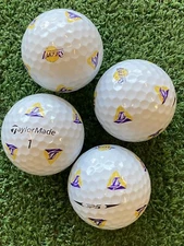 4 TRULY Mint 5A TaylorMade TP5 Pix "LAKERS" Golf Balls - FREE SHIPPING!!